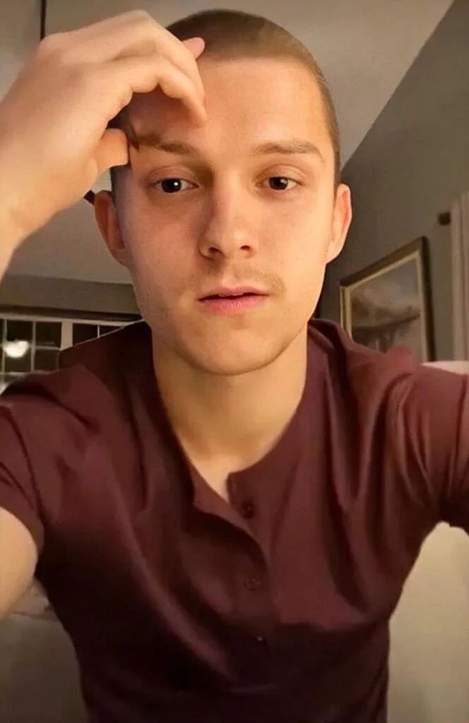 荷兰弟tomholland为了角色剃光头真的很敬业