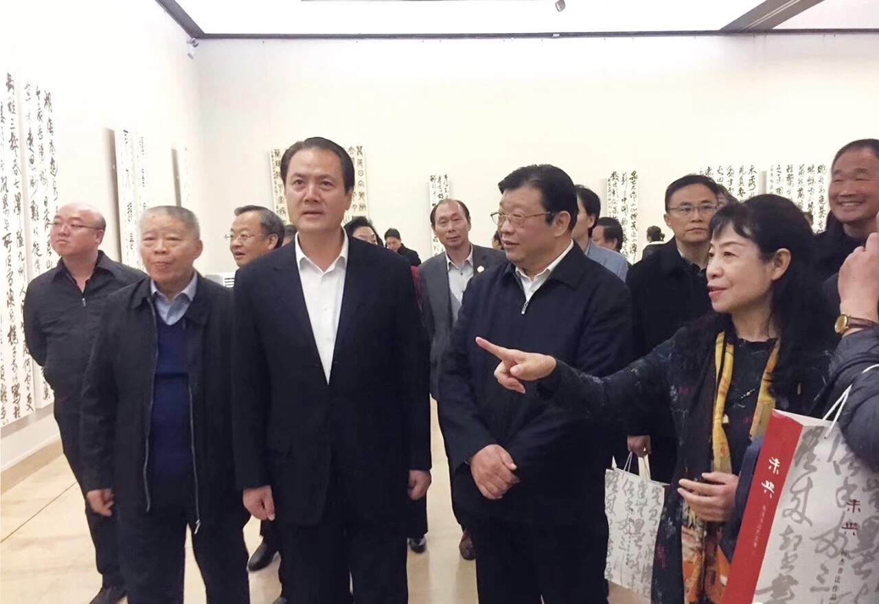 "未央—杨杰书法作品展在中国美术馆开幕_河南省