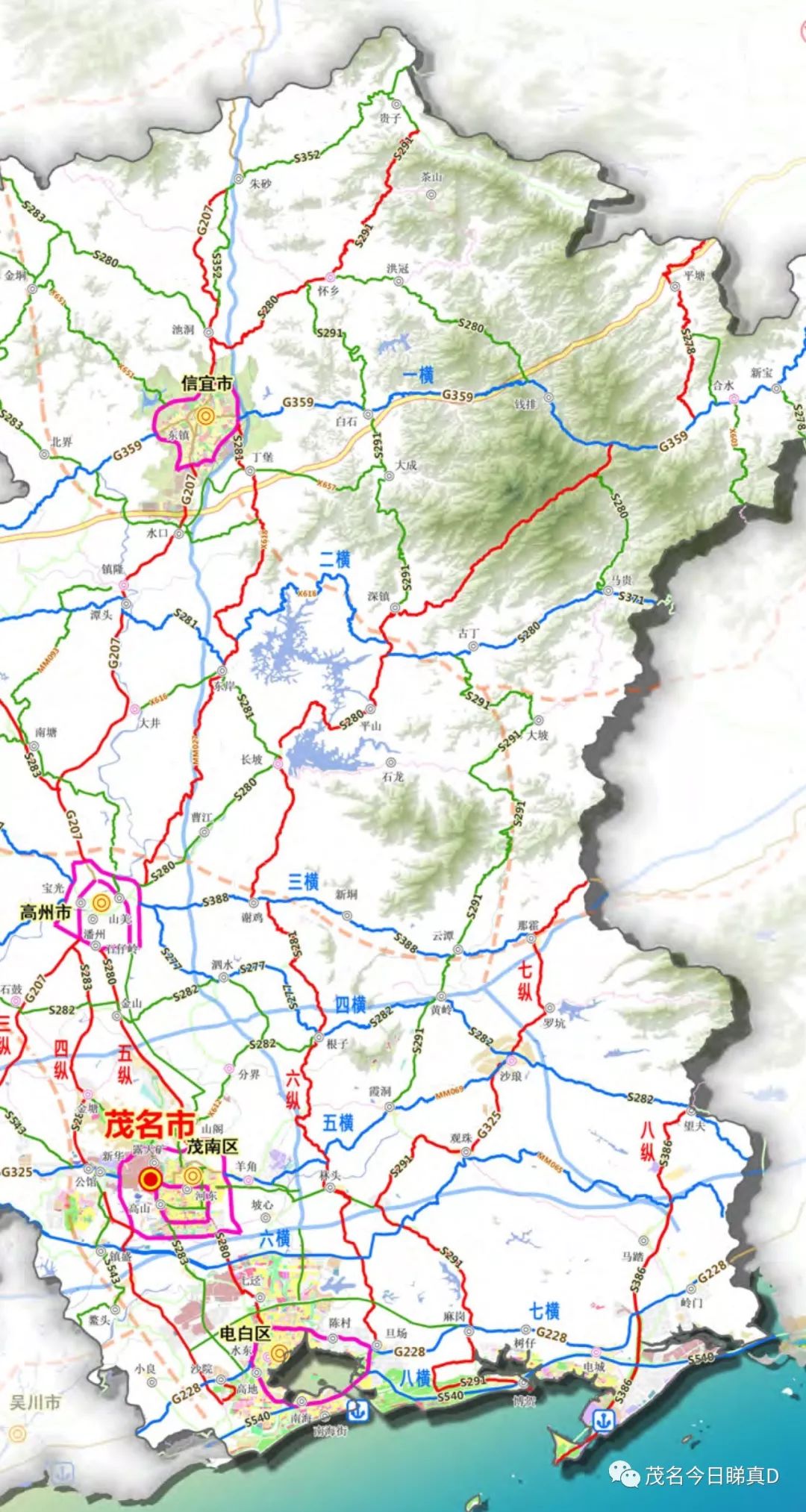 今日关注重磅化州高铁高速环城城轨合江有望一网打尽茂名最新交通规划