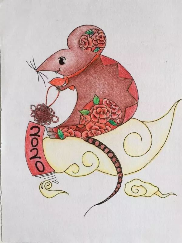 濠中学子邮票作品《福鼠》荣获全国银奖