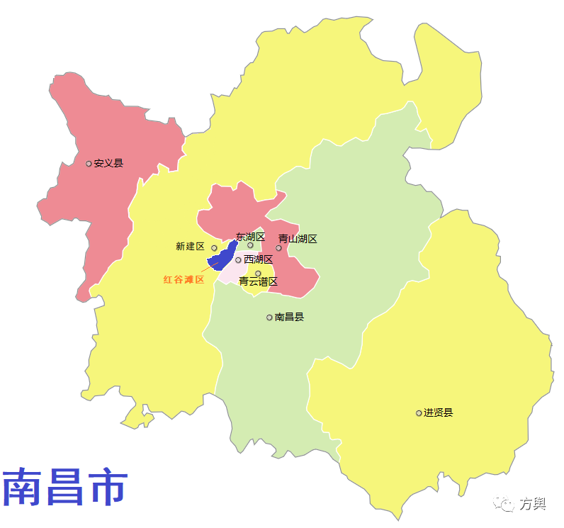 红谷滩区 红谷滩新区,古称"鸿鹄滩",区域面积176km.常住人口40万.