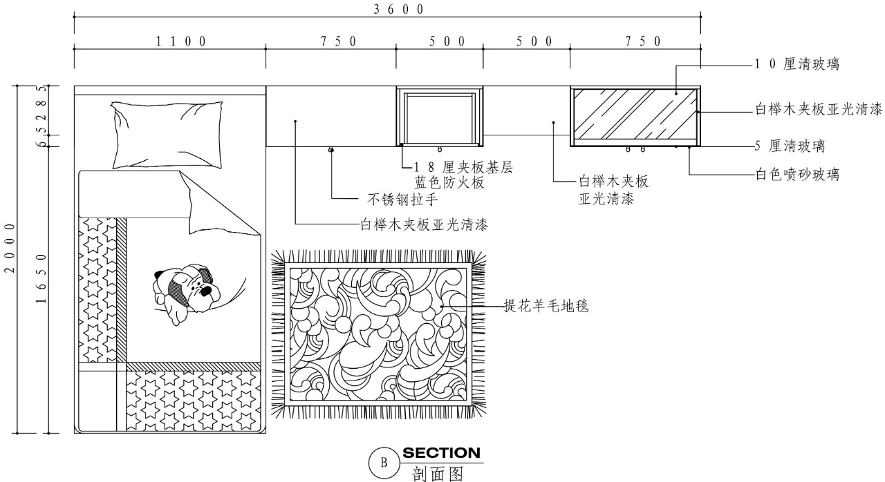 【素材】cad室内大样:这施工图纸原来还剩这么多细节!