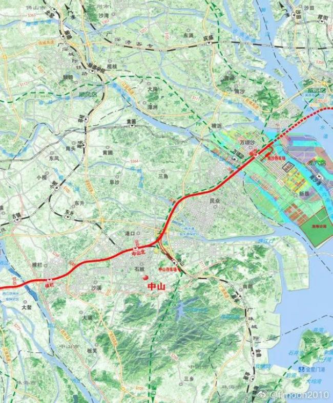 时速350公里小时广中珠澳高铁启动线位研究