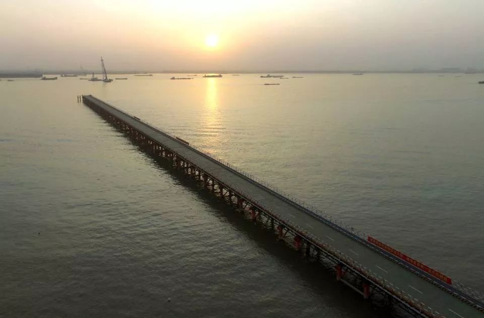 常泰长江大桥主体工程全面开工啦常州人去泰州至少可节省半小时