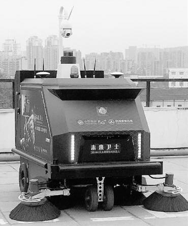 杭州智能清扫机器人上线工作量相当于六个环卫工人