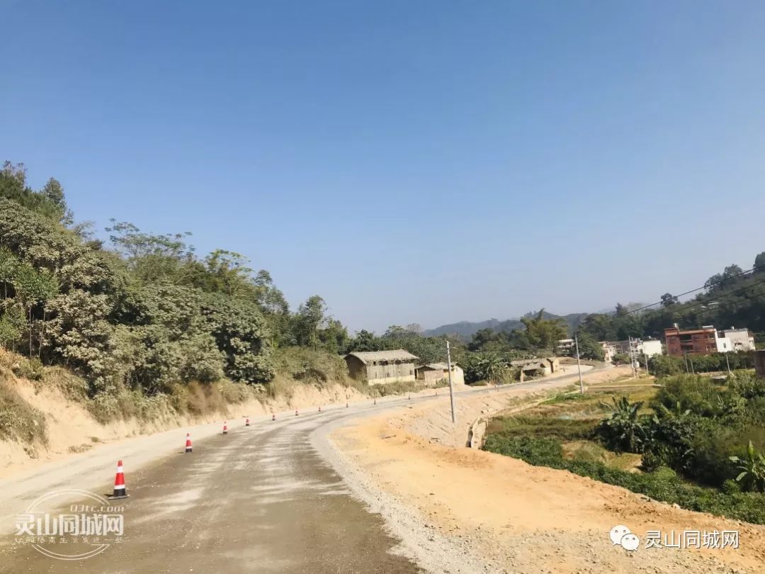 年底通车有望修路修路灵山丰塘路这回稳了