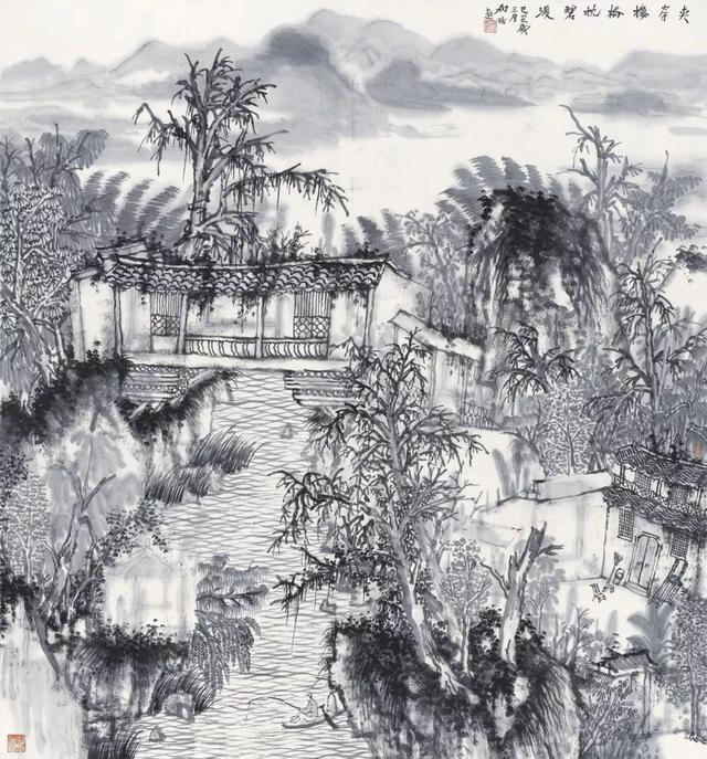 复兴 240x120cm《红色家园》 满维起 220×145cm特邀画家参展作品吴彤