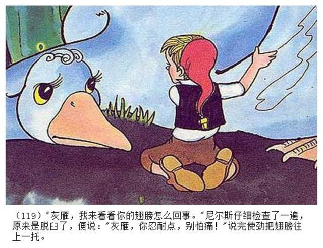 经典动画片《尼尔斯骑鹅旅行记》连环画(二)