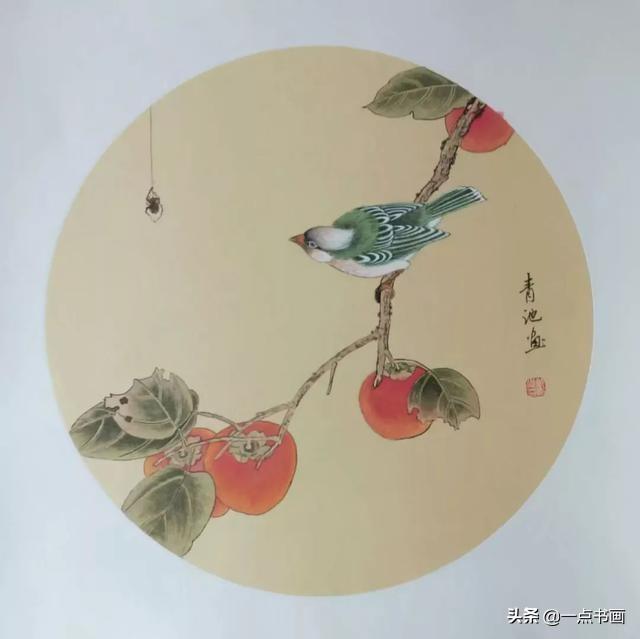 戴青池工笔花鸟小品分享