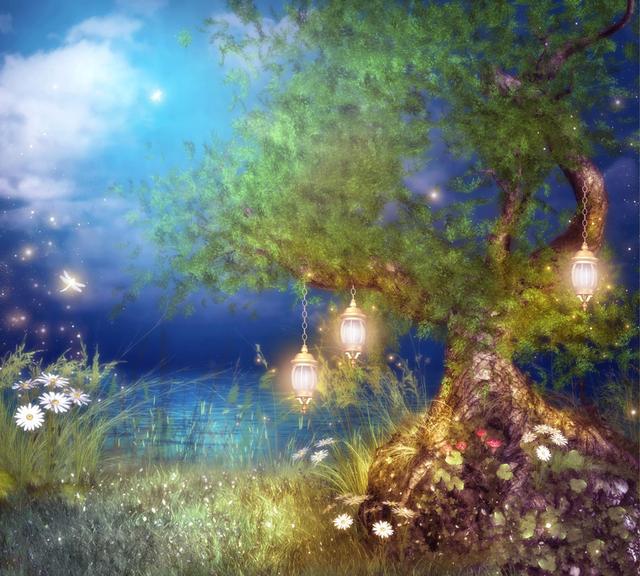 「唯美图片」童话版迷幻世界浪漫背景画欣赏