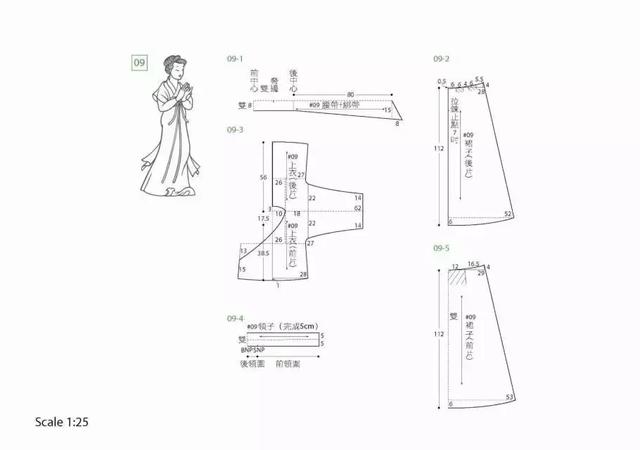 图纸集|23张高清古装裁剪图,建议收藏