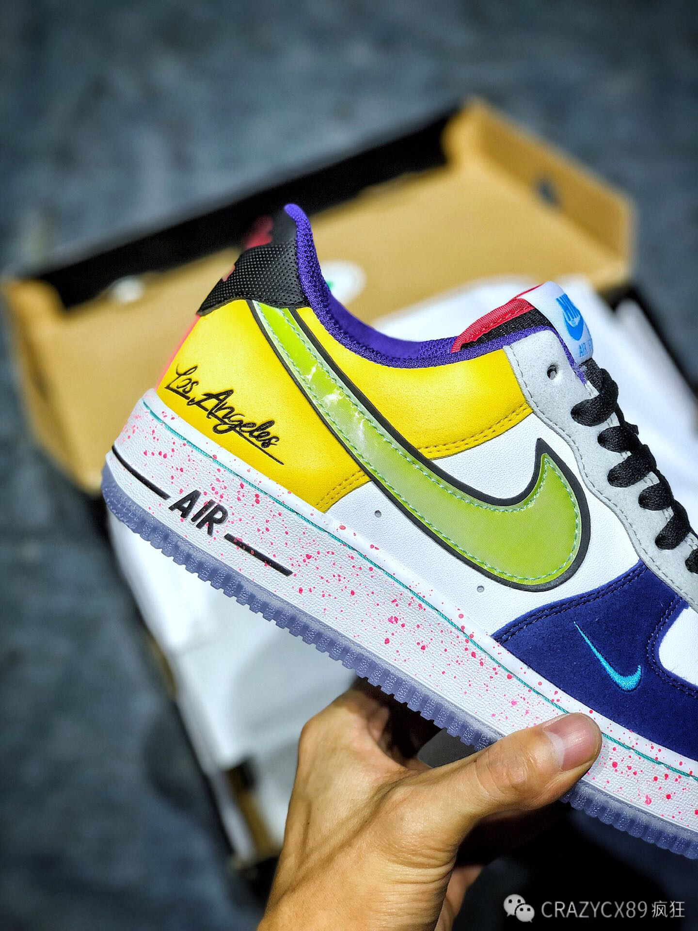 空军一号鸳鸯 nike air force 1 low "what the la" 洛杉矶限定