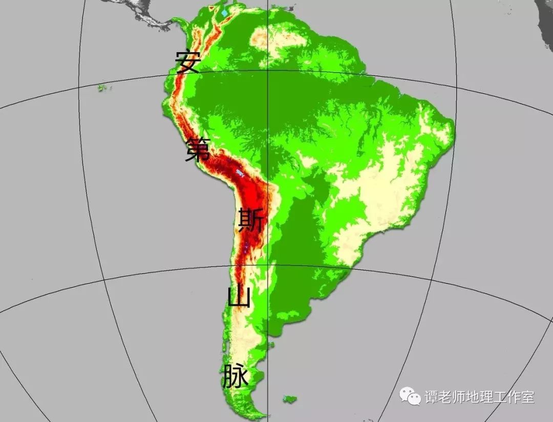 由于板块之间巨大的挤压力,使得安第斯山脉的平均海拔高达3660米,许多
