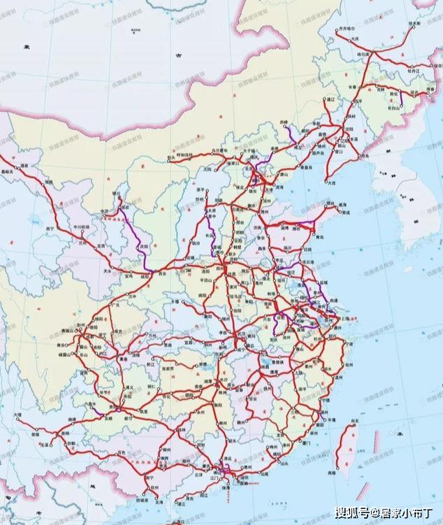 未来三年中国高速铁路网格局图2022年高铁通车里程将达3.5万公里