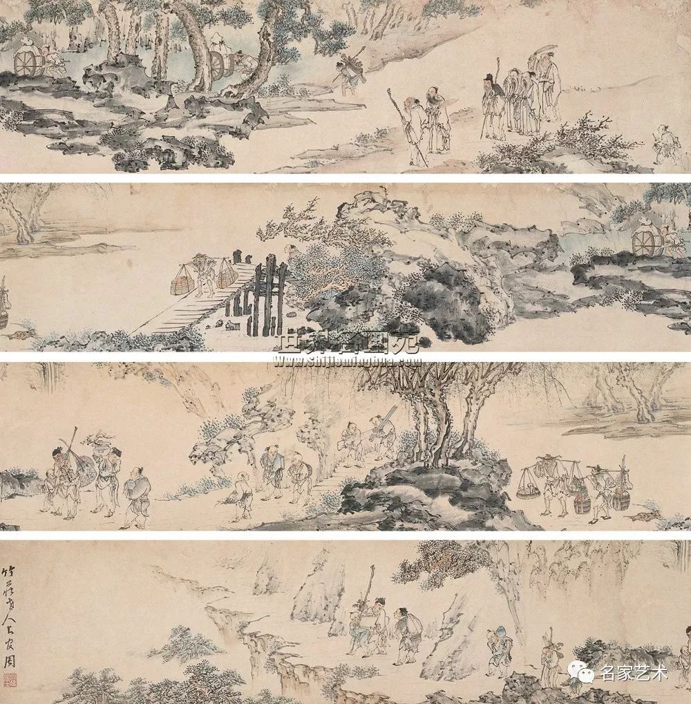 名品视界】清上官周作品欣赏_立轴