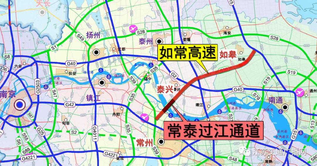 常泰长江大桥建设工期 5年半 建成通车后 常泰长江大桥 位于 泰州