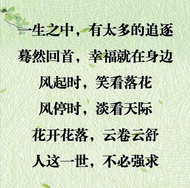人生似过客,随缘走一程