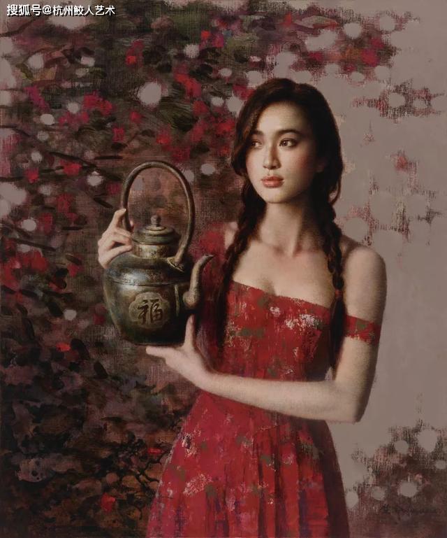 鲛人艺术▏油画大师谢楚余画笔下的美人