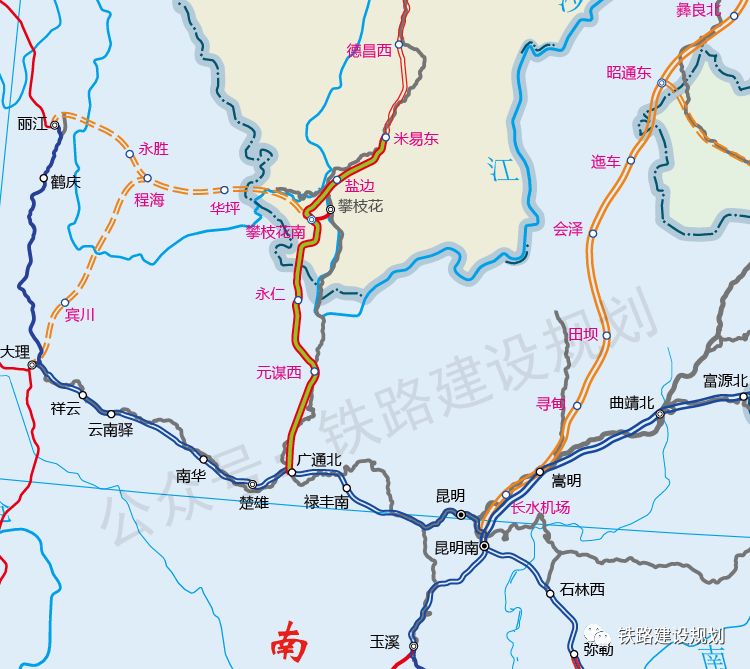 好消息成昆铁路复线攀枝花至永仁段线路全线铺通