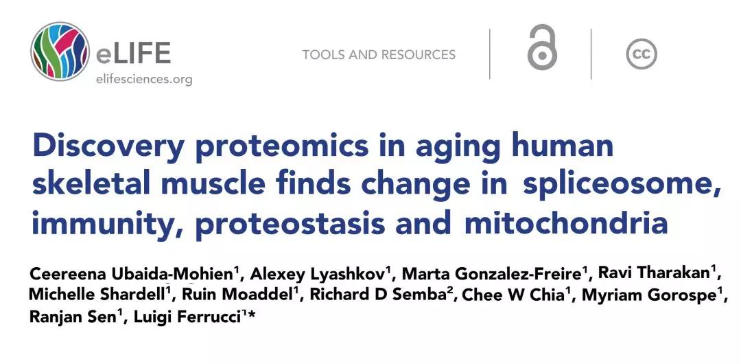 宣战年老力衰,骨骼肌组织蛋白组揭示衰老导致