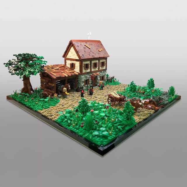 杂色版的乐高建筑居然巨好看lego乐高moc作品欣赏