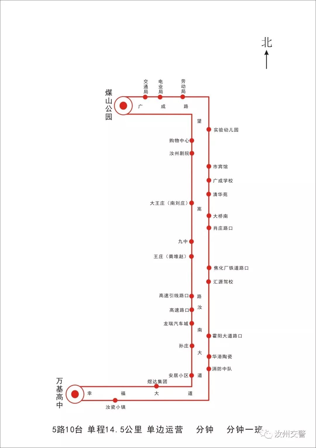 明日限行尾号提醒附汝州市最全免费公交线路图