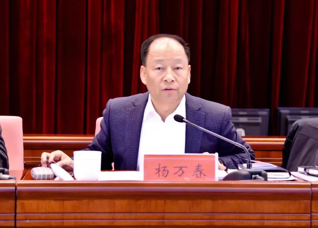 新区党工委副书记,管委会主任杨万春出席会议并讲话.