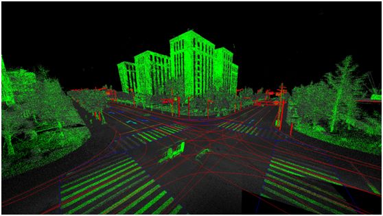 高德高精地图激光点云图像 不过，我也注意到，行业里的一些公司，在有意或无意地把高精地图“贵族化”
