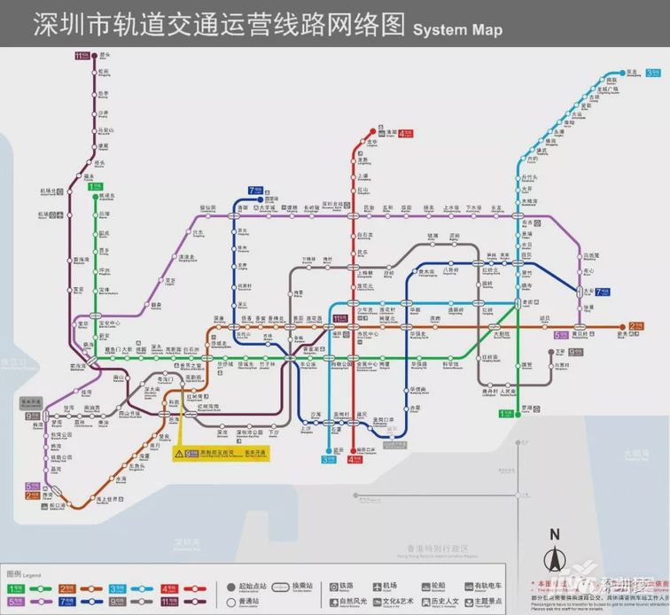 深圳11条地铁开通时间!快来了解吧!