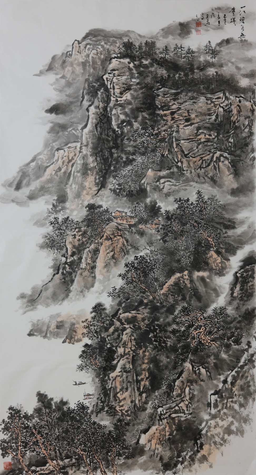 搜狐新闻——山水画家范建益作品赏析