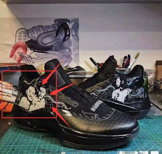 超感动！林书豪球鞋印高以翔合影并穿上场比赛