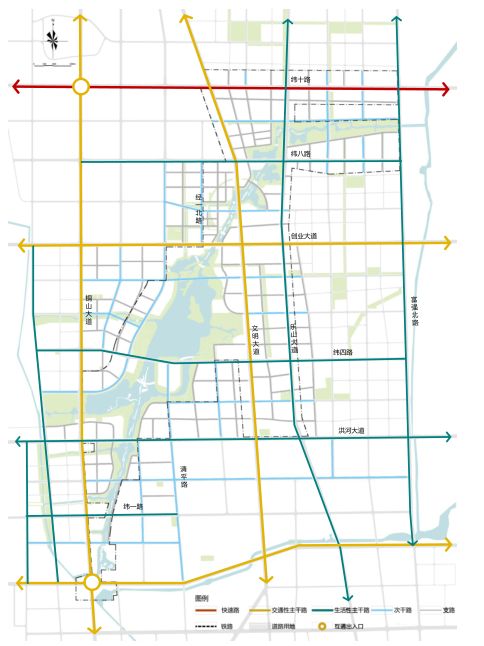 小清河片区道路交通规划图