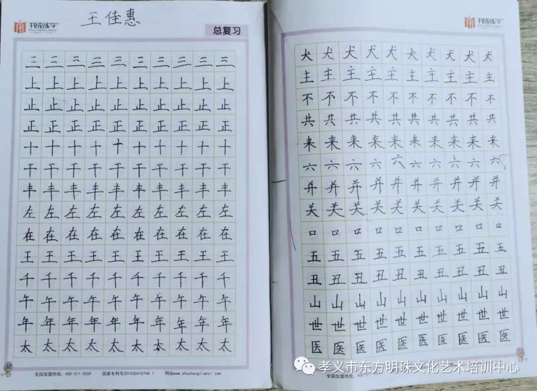 【东方明珠教育·书成练字】练字小英雄|王佳惠