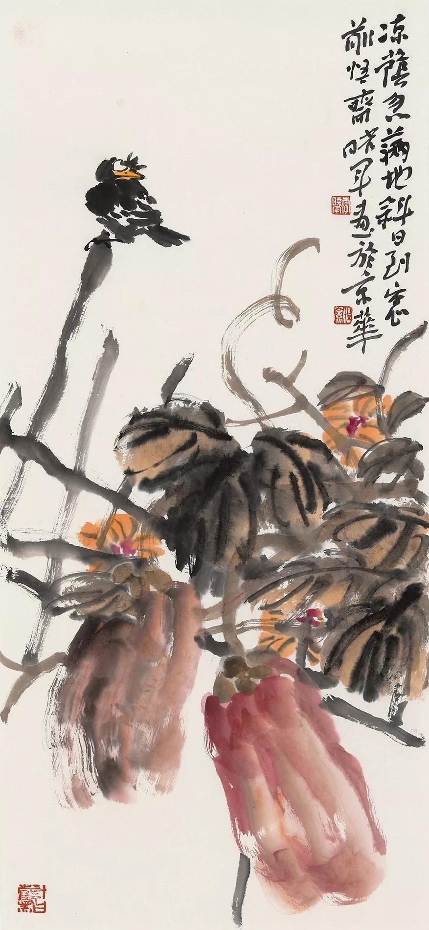 "心花"2019李晓军中国画作品展在京举办_花鸟画