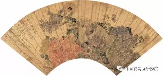 文俶 菊花 扇面吴规臣 丁亥(1887年)作 花鸟 扇面夏翚等 墨竹 扇面项