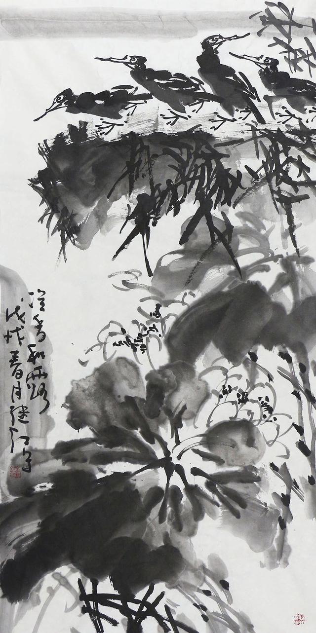 大写意花鸟画家刘继红:水墨泼洒间,落墨成格,自成意趣