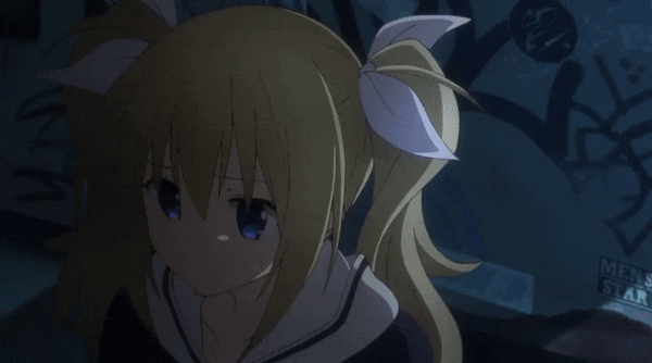 漫有GIF#丨白丝!过膝袜!有村小仙女登场!