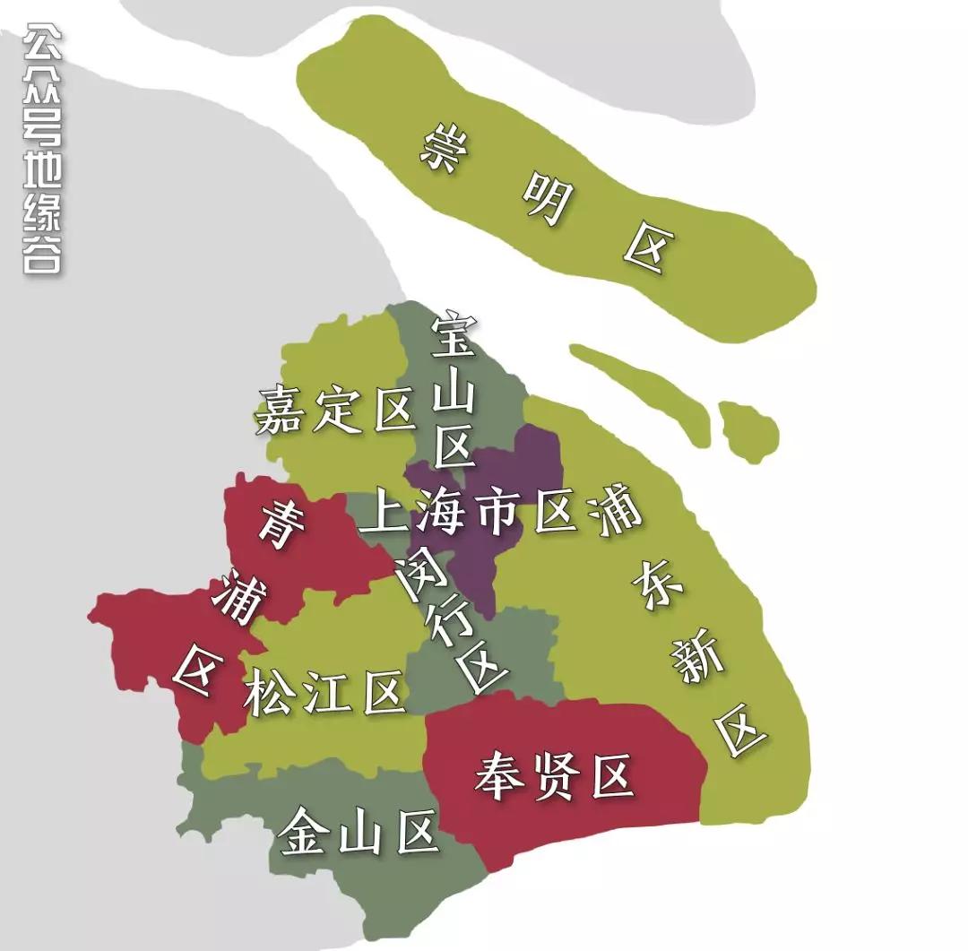 1992年上海设立浦东新区 如今的上海行政区划 上海,这个位于长江入