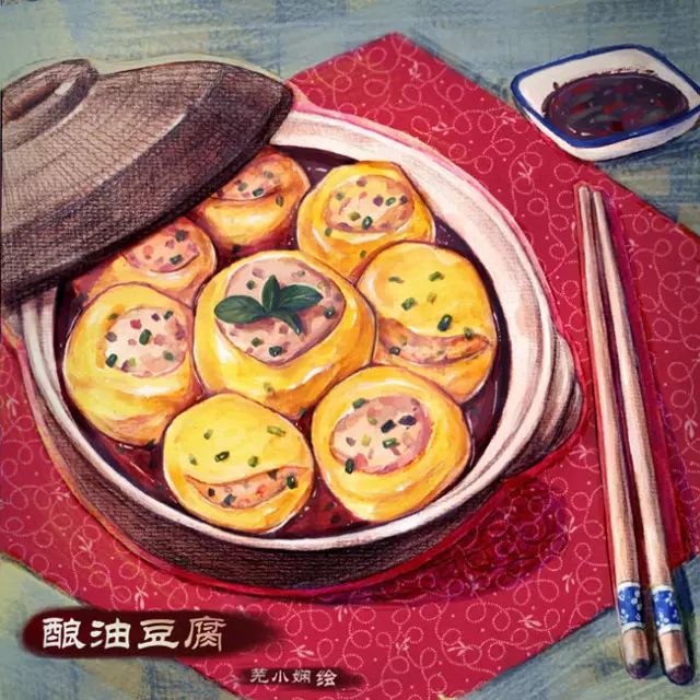 当插画师把家乡美食绘成画居然这么棒