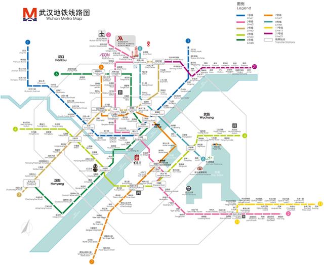 武汉地铁线路图