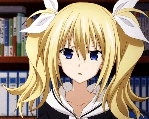 漫有GIF#丨白丝!过膝袜!有村小仙女登场!