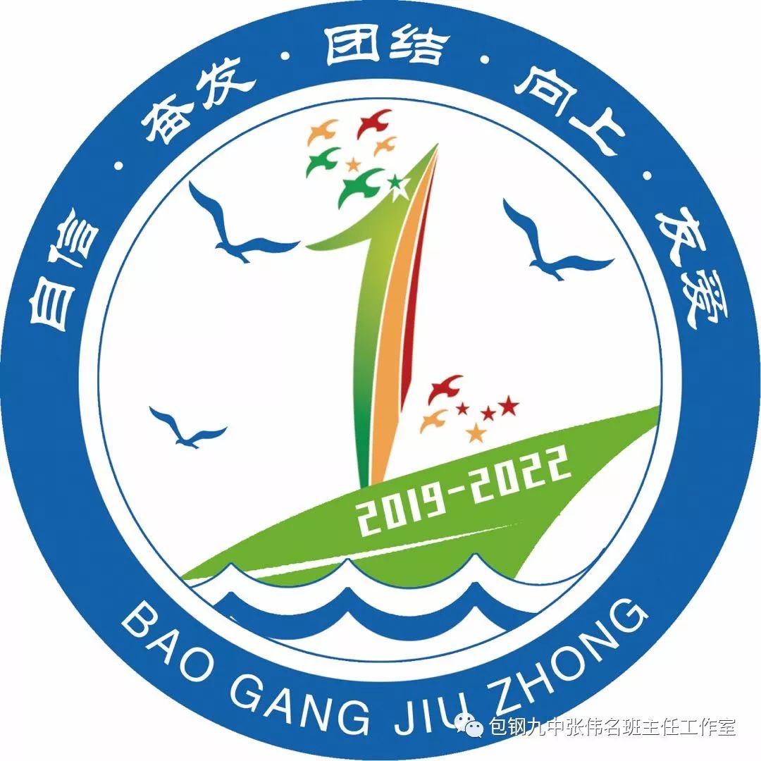 包钢九中校园文化建设 2019级初一年级班徽设计评比