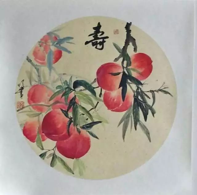 shine绘画课堂 | 零基础水墨画《寿桃》