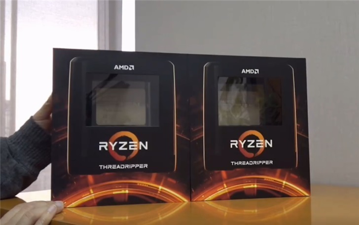 AMD新款线程撕裂者官方开箱：大盒套小盒，CPU巴掌大