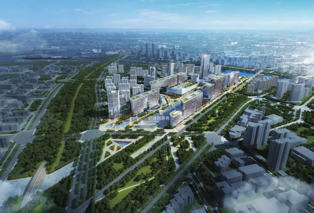 北京城市副中心交通枢纽鸟瞰图