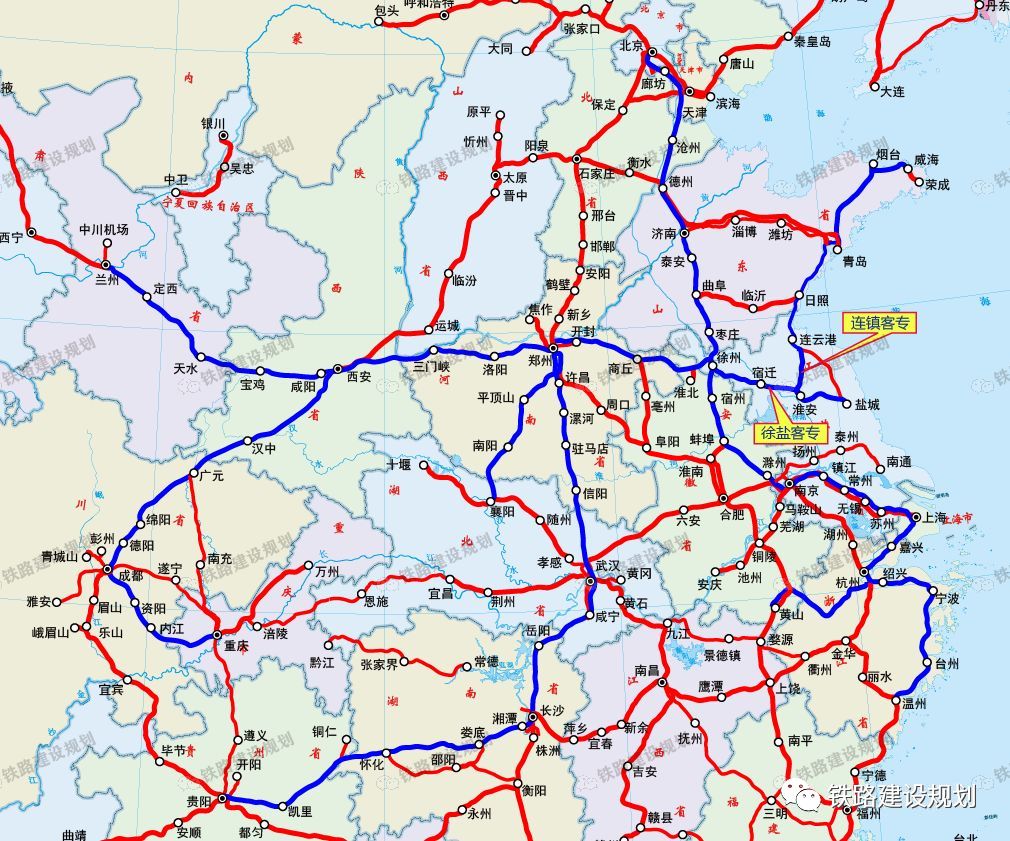 2019年底开通高铁线路通达范围详览(附示意图)