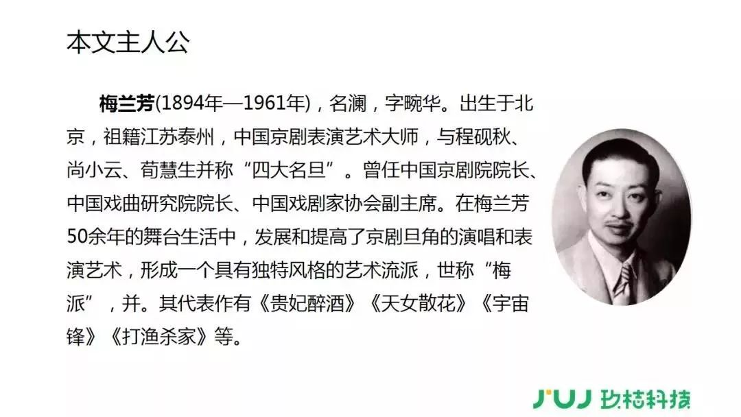 部编版四年级预习  点击收听讲解 部编版四年级上册23《梅兰芳蓄须》