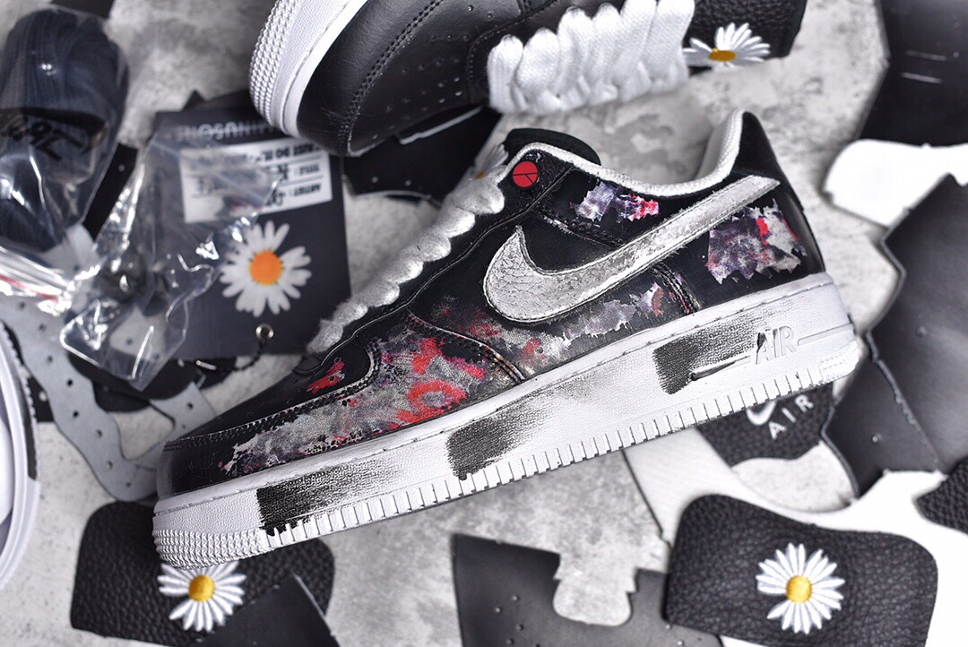 权志龙 gd-peaceminusone x nike air force 1 雏菊空军一号刮刮乐