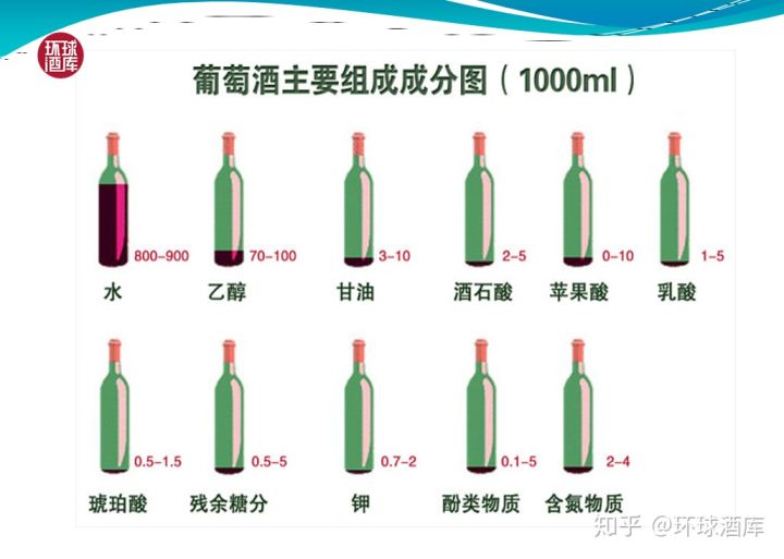 新手速懂葡萄酒知识第二十三讲—葡萄酒的主要成份