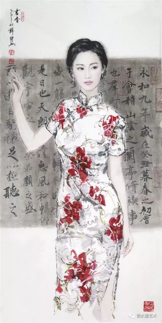 国画这样的美女人见人爱